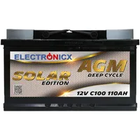 Electronicx AGM Solarbatterie 12V 110Ah – Wartungsfreier Akku für