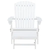 VCM ebuy24 Loungesessel mit Ausziehbarem Fußteil Weiß 74 x