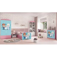99rooms Dreams Motiv VIII Kinderzimmer-Set Weiß Rosa 80x180 cm