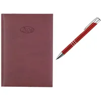 Livepac-Office Buchkalender 2026 / Chefkalender / Farbe: bordeaux +