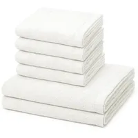 CAWÖ Lifestyle Handtuchset 6-tlg. weiß