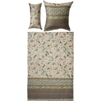 BASSETTI Bettwäsche Lilith braun-beige 200x200+80x80 cm
