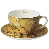 GOEBEL Tee-/ Cappuccinotasse Van Gogh- Mandelbaum Artis Orbis