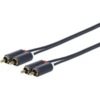 Vivolink PRORCARCA30, 2 x RCA 2 x RCA, Schwarzes