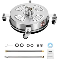 Vevor 325mm Hochdruckreiniger Oberflächenreiniger 4000PSI 2 verlängerte Stäbe