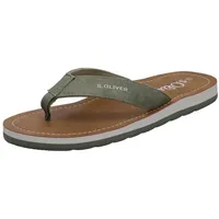 S.Oliver Damen Zehentrenner Sportlich Sommer, Metallisch (Green), 41 EU