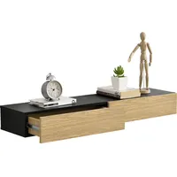 [en.casa] - Wandregal Leknes 50x24x12 cm 2er Set mit