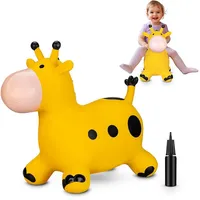Playtastic Aufblasbares Hüpftier "Giraffe", für Kinder ab 3 Jahren,