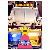 Calvendo Auto-Land DDR - Trabant und Wartburg (Wandkalender 2026