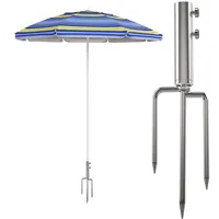 Ymyny Sonnenschirmständer mit Abnehmbarer Sonnenschirmhalter für Angeln, Garten, Strand