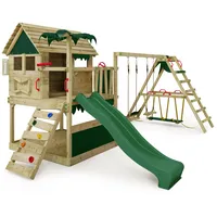 FATMOOSE Spielturm Klettergerüst TikaTaka mit Surfanbau & grün &