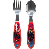 SpiderMan 2-teiliges Kinderbesteck-Set aus Edelstahl bestehend aus Gabel und