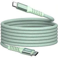 Verbatim Sync&Charge 100W 120cm USB-C/USB-C Magnetic grün 31855