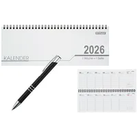 Livepac-Office Schreibtisch Kalender 32 Blatt / Schreibtischquerkalender 2026 +