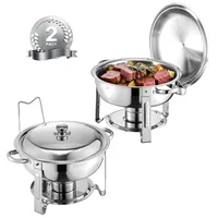 Vevor Chafing Dish Buffet Speisenwärmer mit 2 Behältern in