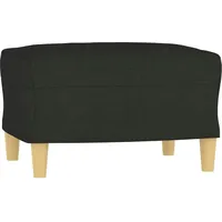 VidaXL Fußhocker Schwarz 60x50x41 cm Stoff