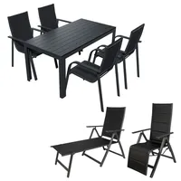 LINDER EXCLUSIV Alu Gartensitzgruppe Essgruppe Set Gartenset Sitzgruppe Gartenmöbel