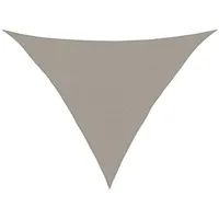 VidaXL Sonnensegel 160 g/m2 Dreieckig Hellgrau 2,5x2,5x3,5 m HDPE