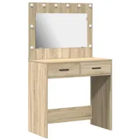 VidaXL Schminktisch Sonoma-Eiche 78,5 x 41 x 135 cm