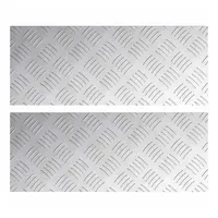 VidaXL Aluminium-Riffelbleche 2 Stk. Rutschfest 50x20 cm Aluminium