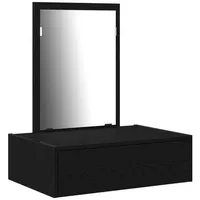 VidaXL Schminktisch Wandmontage Schwarz Eiche 60x40x70 cm