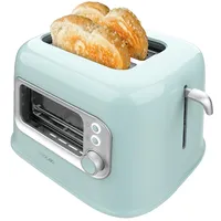 Cecotec RetroVision Blue Vertikaler Toaster, 2 breite Schlitze, 700