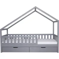 TICAA Hausbett Lou 90/100/120/140 x 200 cm Kiefer massiv