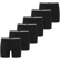 Jockey Boxershorts Cotton Stretch schwarz M 6er Pack