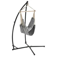 Casa.pro [casa.pro] XXL Hängesessel Chieti 205x110cm Grau