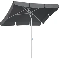 Schneider Marktschirm 180 cmx 120 cm Anthrazit mit Push-Up