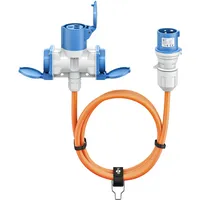 Goobay CEE-Adapterkabel für Wohnwagen, 1,5 m, Stecker zu Kupplung