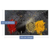 Decorwelt Herdabdeckplatte Abdeckung Ceranfeld Abdeckplatte Schneidebrett 1-Teilig 90x52 Gewürze