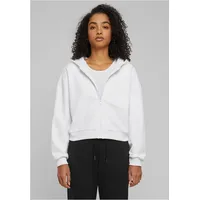 URBAN CLASSICS Zip-Kapuzenpullover in white | Gr.: XS