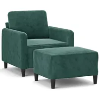 VidaXL Sessel mit Hocker 50,5 x 80 x 62,1