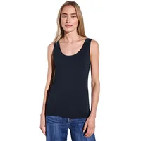 STREET ONE Damen A322896 Basic Top in Unifarbe, deep