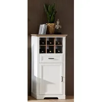 Innostyle Stauraumschrank "Jasmin", weiß (piniefarbe, weiß, eichefarben), B:66cm H:136cm