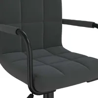 VidaXL Bürostuhl Drehbar Schwarz Samt