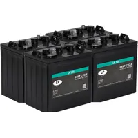 Landport Akkusatz 24V 4x 6V 225Ah passend für Hebebühnen