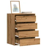VidaXL Kommode Artisan-Eiche 60x41x76 cm Holzwerkstoff