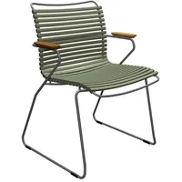 Houe CLICK Stuhl mit Armlehnen Olive Green