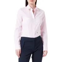 Seidensticker Damen Women Slim Longsleeve Cotton Bluse, Rosa(080613), 44