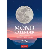 Harenberg Mondkalender Wochenkalender 2026 - 53 Wochenblätter mit praktischen