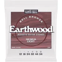Ernie Ball Medium Light Earthwood Bell Bronze Gitarrensaiten Westerngitarre