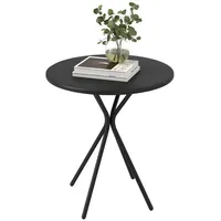 Outsunny Gartentisch Ø60 x 70 cm, Wetterfest Balkontisch aus