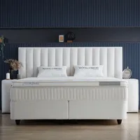 Pointhome Boxspringbett Set 160 x 200 H3/H4, Woollybedd Bett-Set