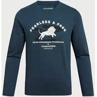 Craghoppers Nosilife Cruz Langarm-t-shirt - Blue Stone Lion -