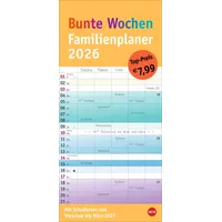 Heye / heye kalender Bunte Wochen Familienplaner 2026