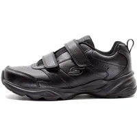SKECHERS Haniger Casspi Sneaker, Black Leather Trim, 44