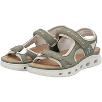 Rieker Sport Outdoorsandale Sandale, Sommerschuh, Sandalette, Plateauabsatz, mit Klettverschlüssen