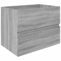 VidaXL Waschbeckenunterschrank Grau Sonoma 60x38,5x45 cm Holzwerkstoff